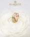 18K Italian Yellow, White, and Rose Gold Ring