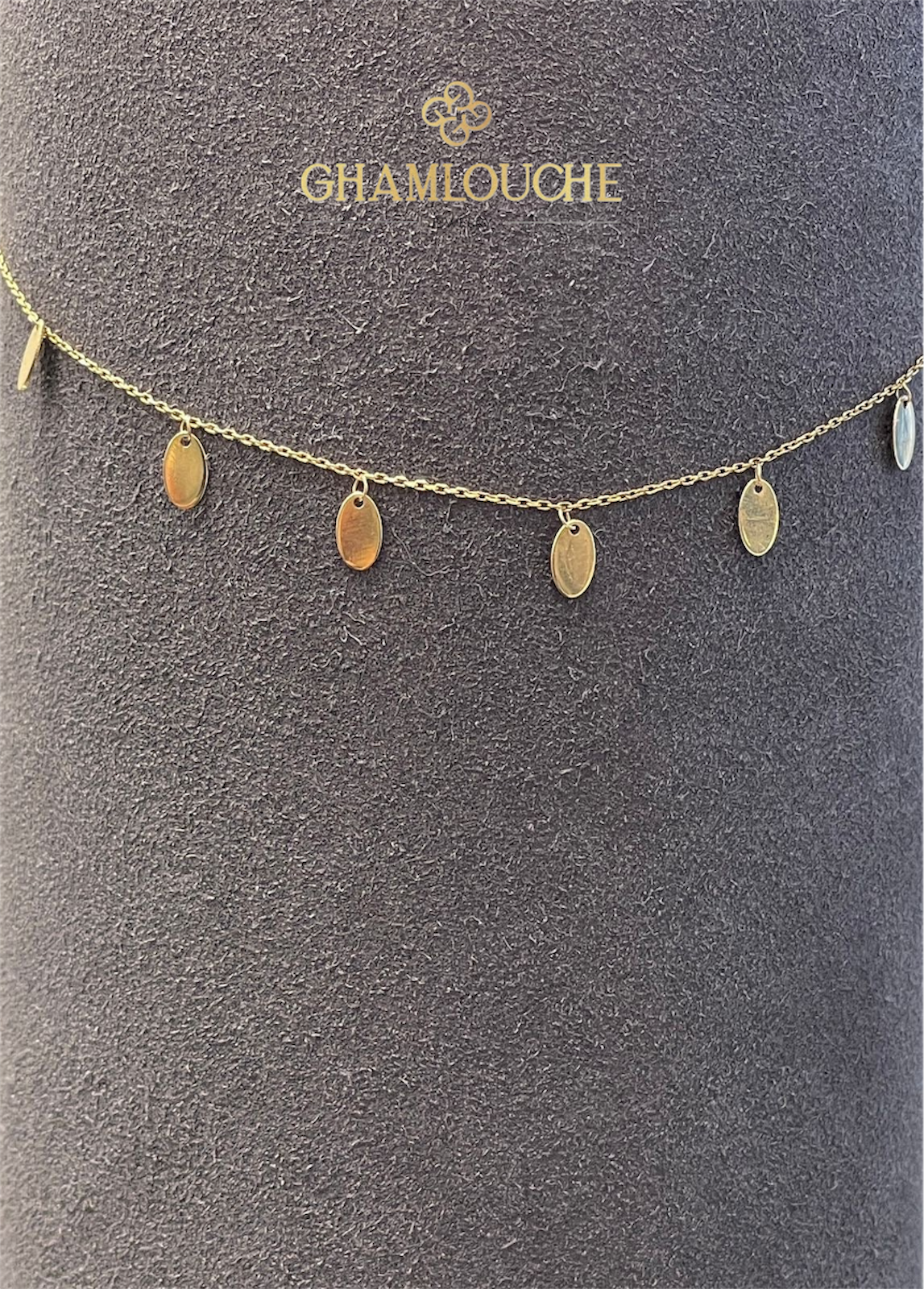 18K Gold Dangle Anklet