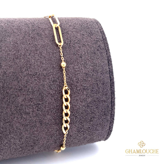 18K Gold Simple Bracelet