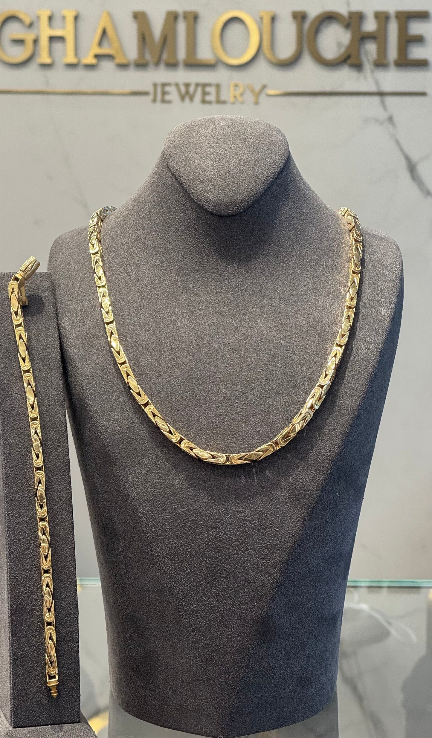 18K Gold Modern Set
