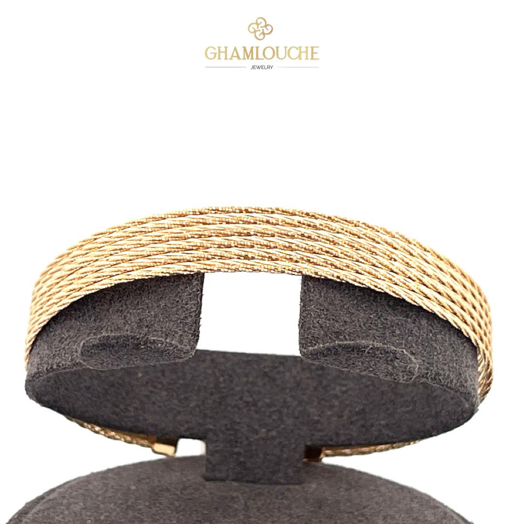 18K Italian Gold Modern Bangle