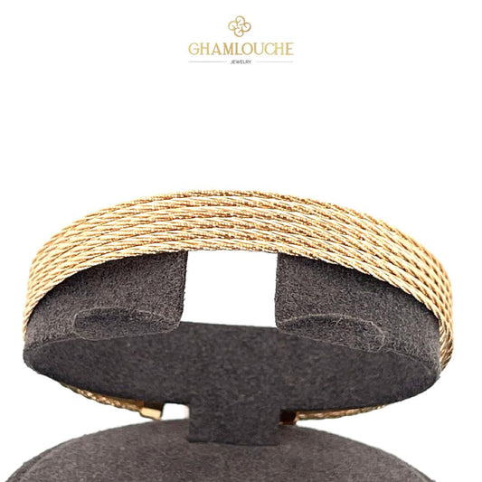 18K Italian Gold Modern Bangle