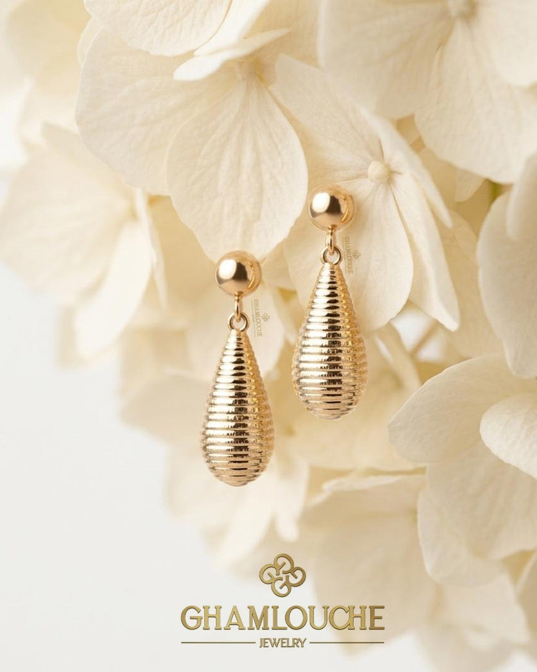 18K Italian Gold Dangle Earrings