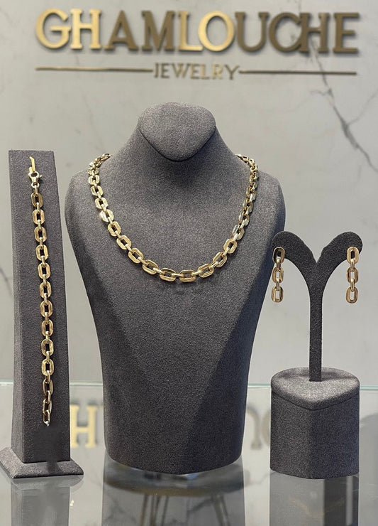18K Italian Gold Simple Set