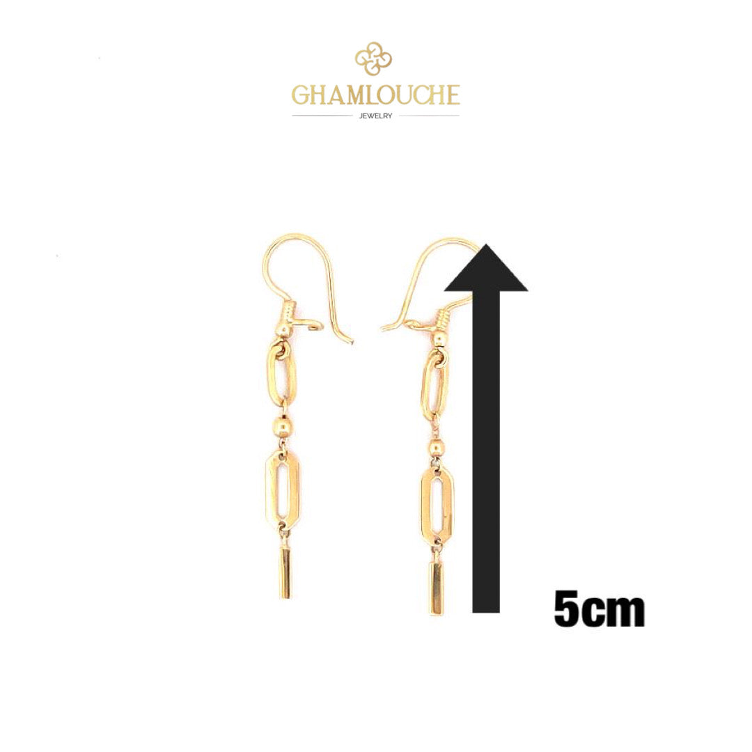 18K Gold Dangle Earrings