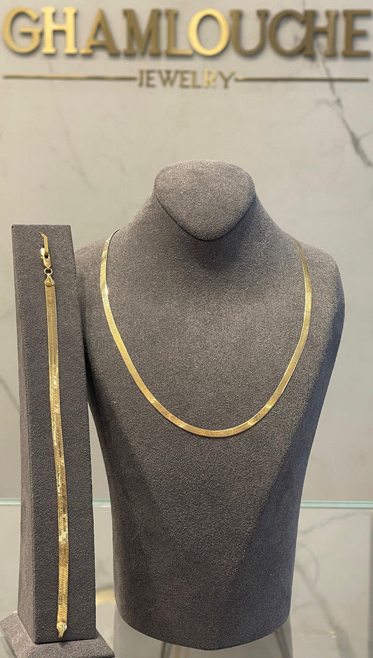 18K Italian Gold Simple Set