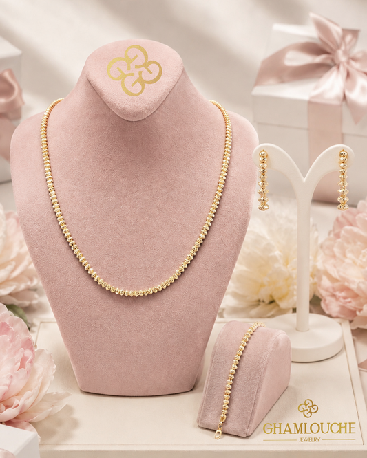 18K Gold Simple Set