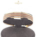 18K Italian Yellow, White and Rose Gold Bangle