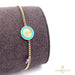 18K Gold آية الكرسي kids Bracelet