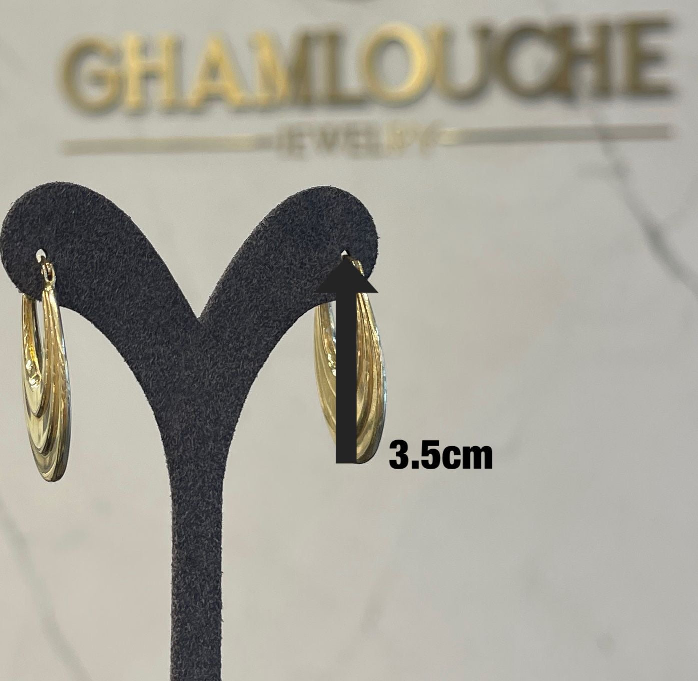 18K Gold Hoop Earrings