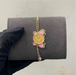 18K Gold Kid’s Butterfly Bracelet Frame For 21K 1/4 2g Lira King George V Gold Coin with Enamel