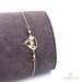 18K Yellow and White Gold Diamond Shape Bracelet
