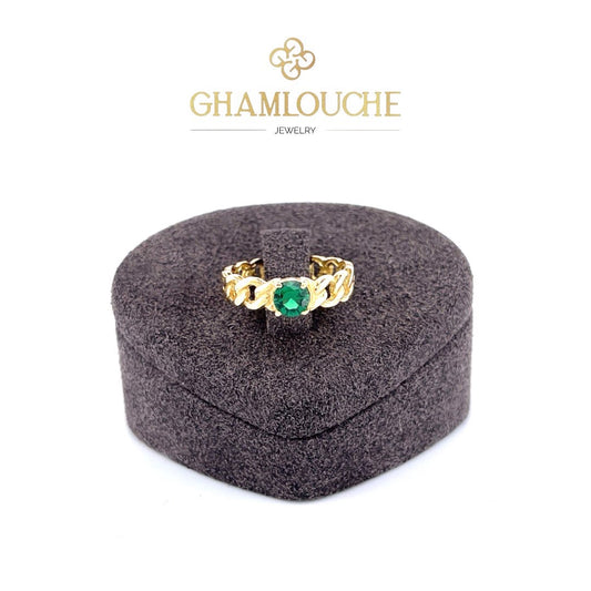 18K Gold Ring with a Stone