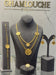 21K Gold Coin Motif Layered Wheat Set