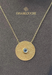 18K Gold Evil Eye Necklace with Enamel