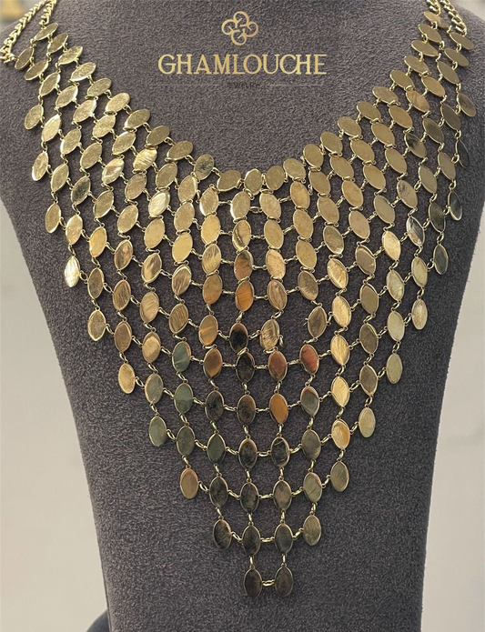 18K Gold Choker Necklace
