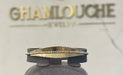 18K Italian Yellow , White and Rose Gold Bangle