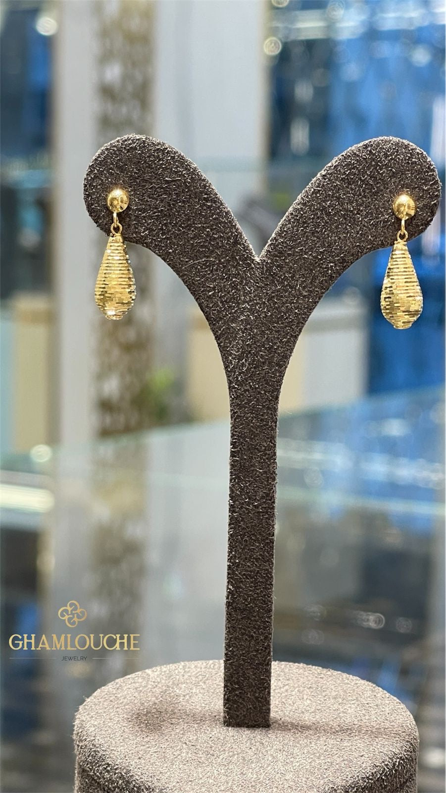 18K Italian Gold Dangle Earrings