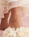 18K Gold Layered Simple Anklet