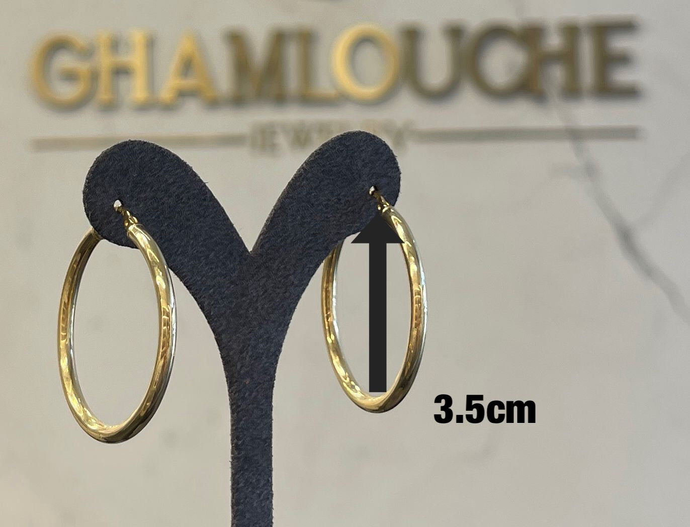 18K Italian Gold Hoop Earrings