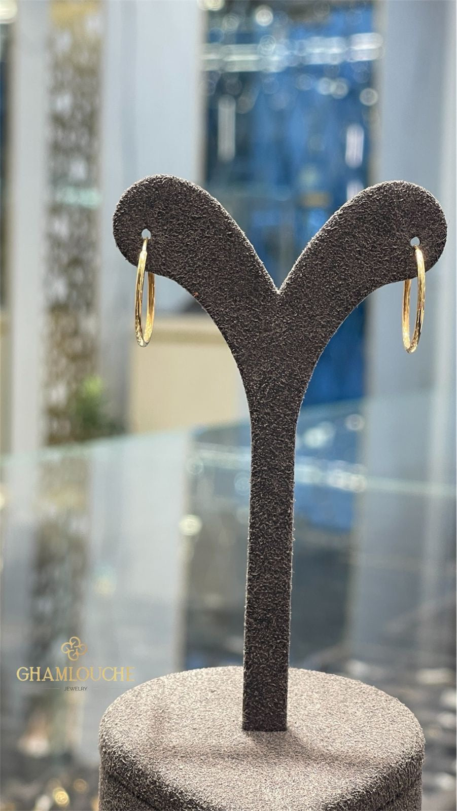 18K Gold Hoop Earrings