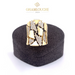 18K Gold Modern Ring with Stones