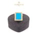 18K Gold Ring with Enamel and Stones