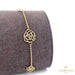 18K Gold Flowers Bracelet