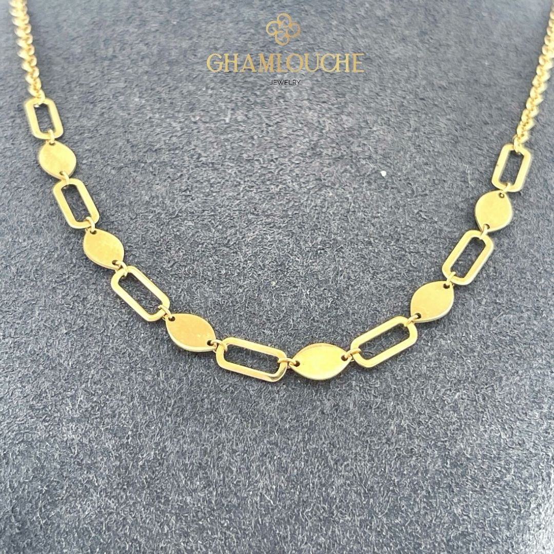 18k Gold Modern Necklace