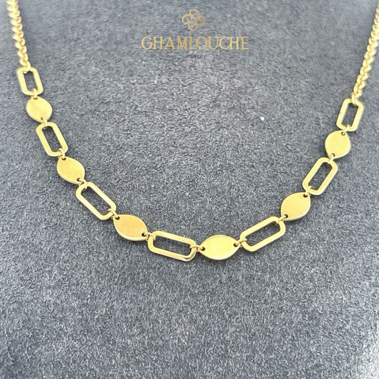 18k Gold Modern Necklace