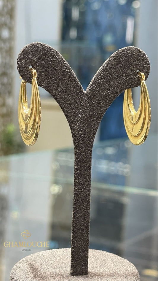 18K Gold Hoop Earrings