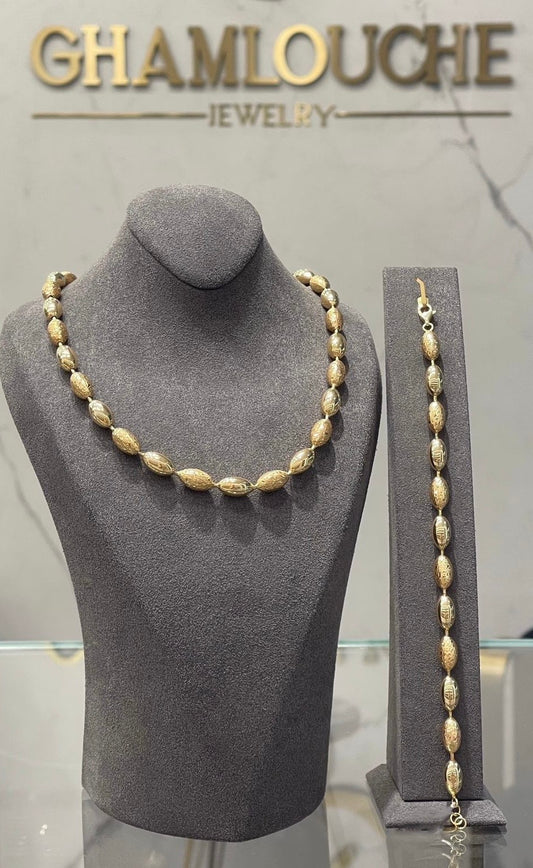 18K Gold Simple Set