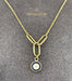 18K Gold Necklace with Enamel