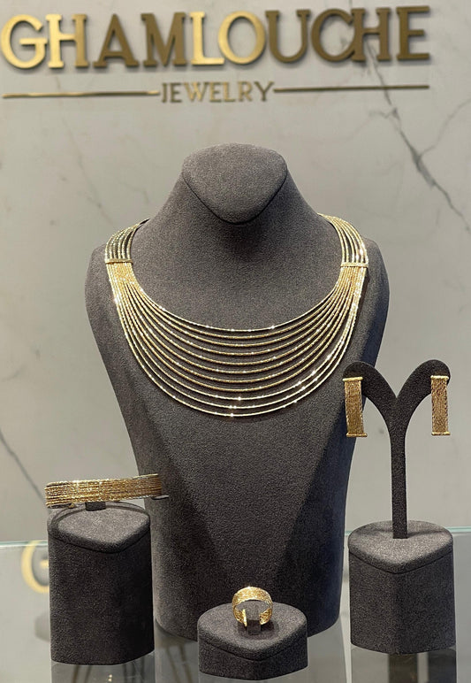 18K Italian Gold Layered Set