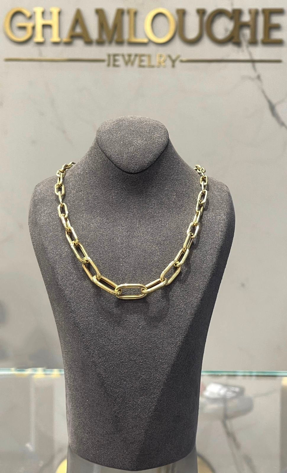 18K Gold Modern Necklace