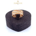 18K Italian Yellow, White and Rose Gold Ring