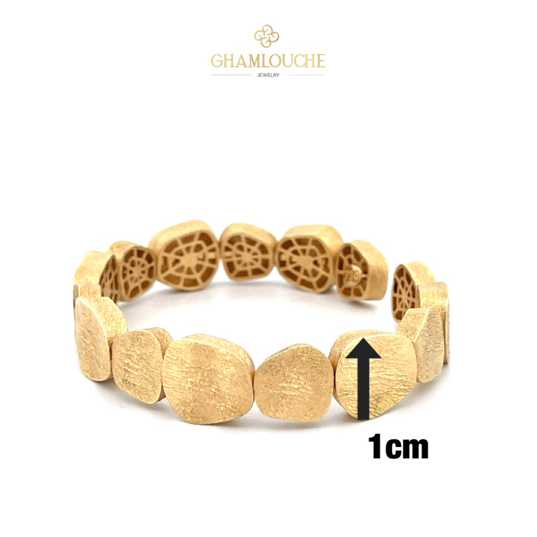 18K Italian Gold Modern Bangle