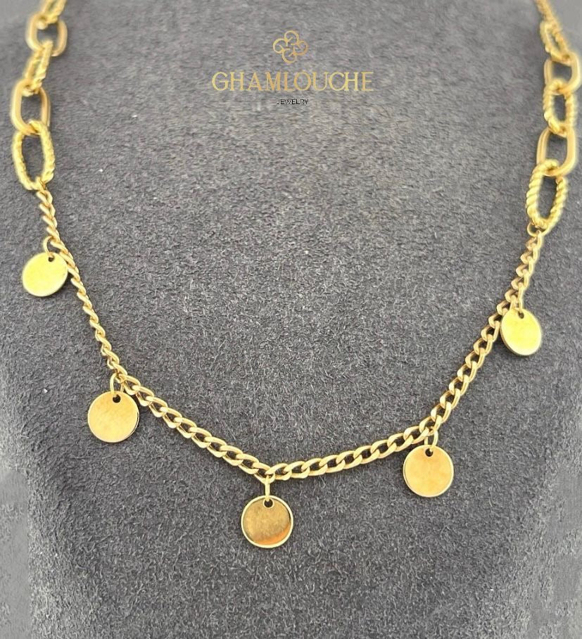 18K Gold Modern Necklace