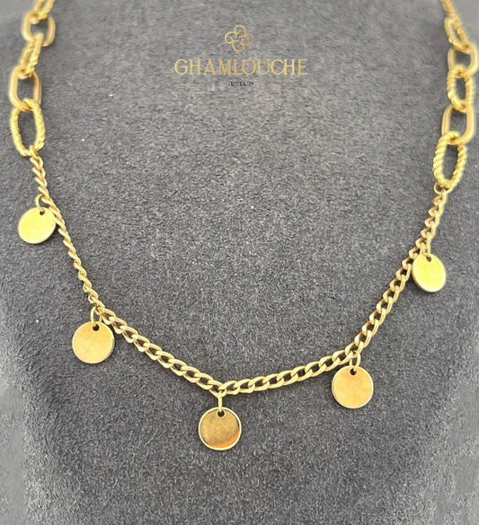 18K Gold Modern Necklace
