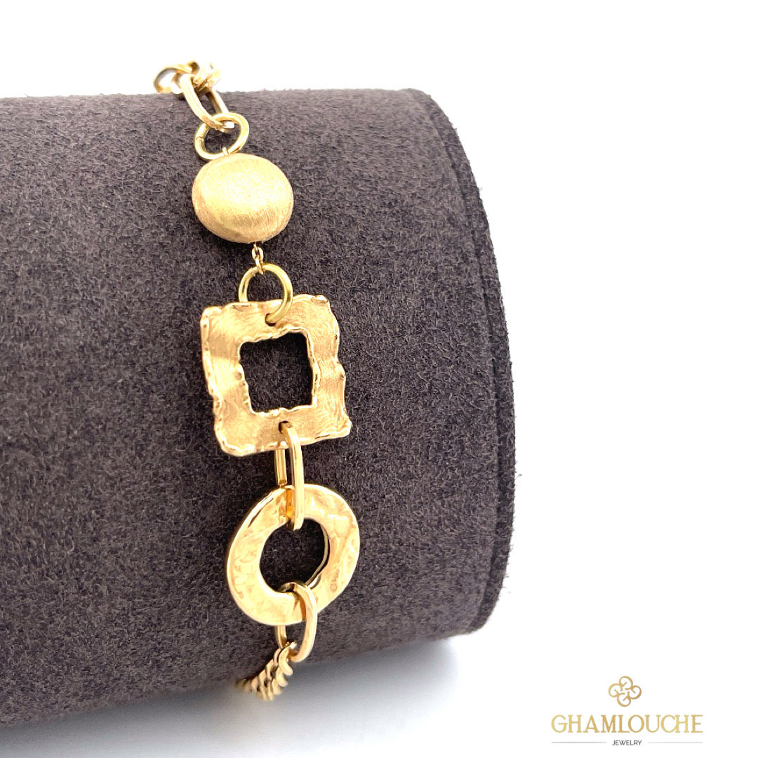 18K Gold Modern Bracelet