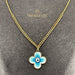 18K Gold Flower Kid’s Girl Necklace with Enamel