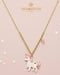 18K Gold Unicorn Kid’s Girl Necklace with Enamel