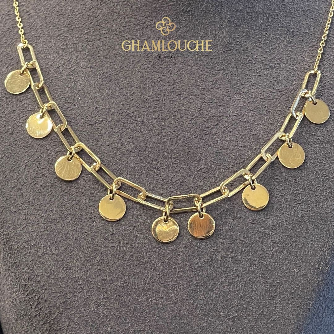 18K Gold Modern Necklace