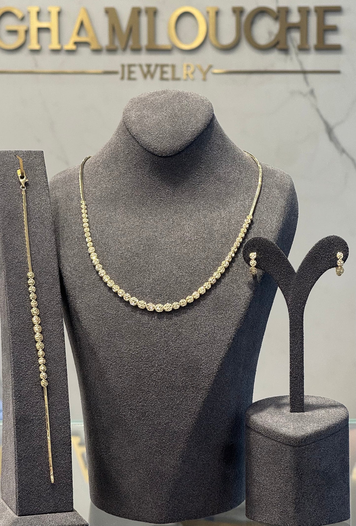 18K Gold Simple Set