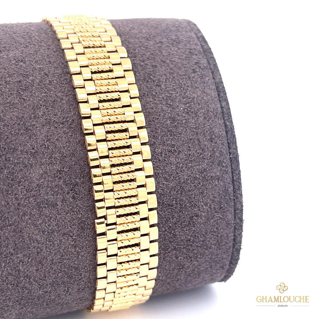 18k Italian Gold Modern Bracelet