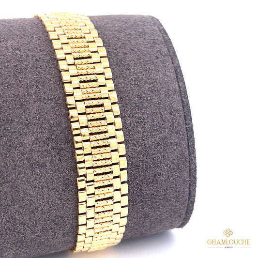 18k Italian Gold Modern Bracelet
