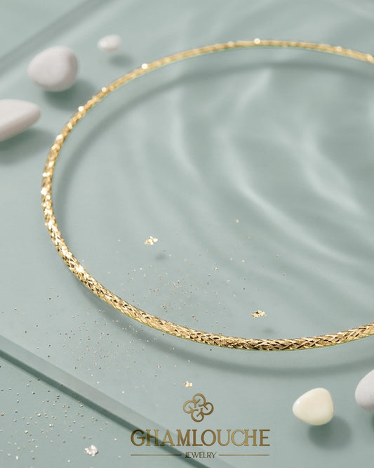 18K Italian Gold Smooth Necklace