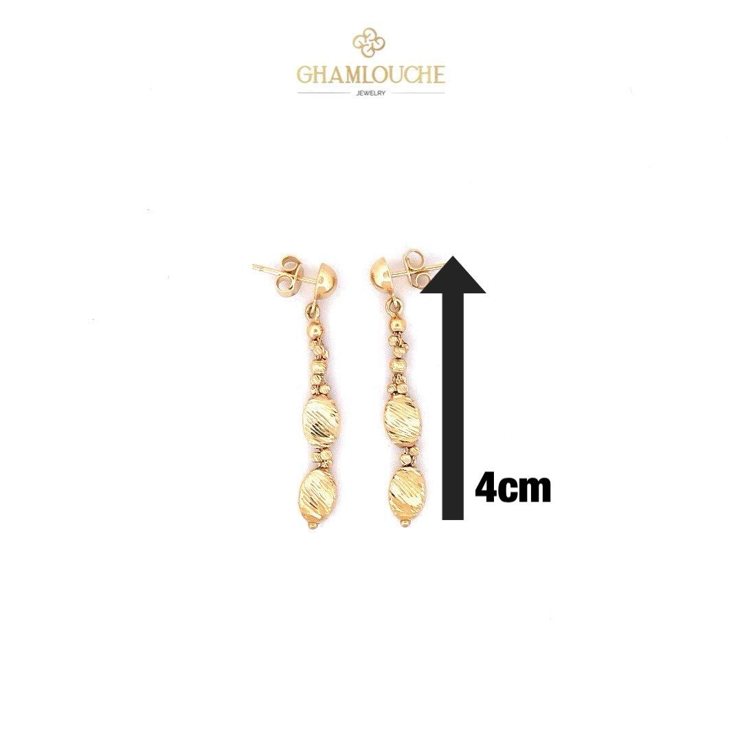 18K Italian Gold Dangle Earrings