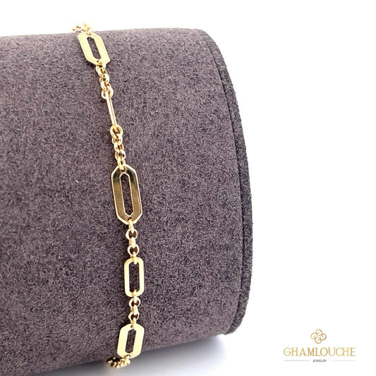 18K Gold Simple Bracelet