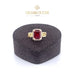 18K Gold Ring with Stones